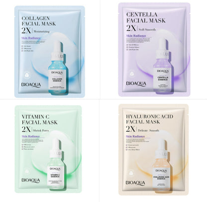 BIOAQUA face masks - Collagen, Centella, Hyaluronic Acid, Vitamin C